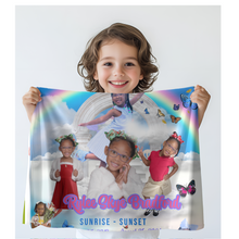 Load image into Gallery viewer, Small Custom Blanket / Baby Blanket/ Memorial Blanket