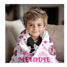 Load image into Gallery viewer, Small Custom Blanket / Baby Blanket/ Memorial Blanket