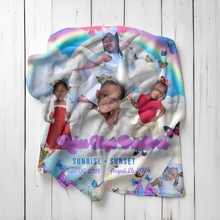 Load image into Gallery viewer, Small Custom Blanket / Baby Blanket/ Memorial Blanket
