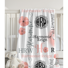 Load image into Gallery viewer, Small Custom Blanket / Baby Blanket/ Memorial Blanket
