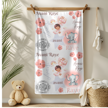Load image into Gallery viewer, Small Custom Blanket / Baby Blanket/ Memorial Blanket
