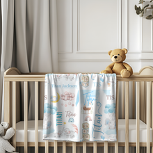 Load image into Gallery viewer, Small Custom Blanket / Baby Blanket/ Memorial Blanket
