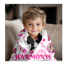 Load image into Gallery viewer, Small Custom Blanket / Baby Blanket/ Memorial Blanket
