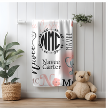 Load image into Gallery viewer, Small Custom Blanket / Baby Blanket/ Memorial Blanket
